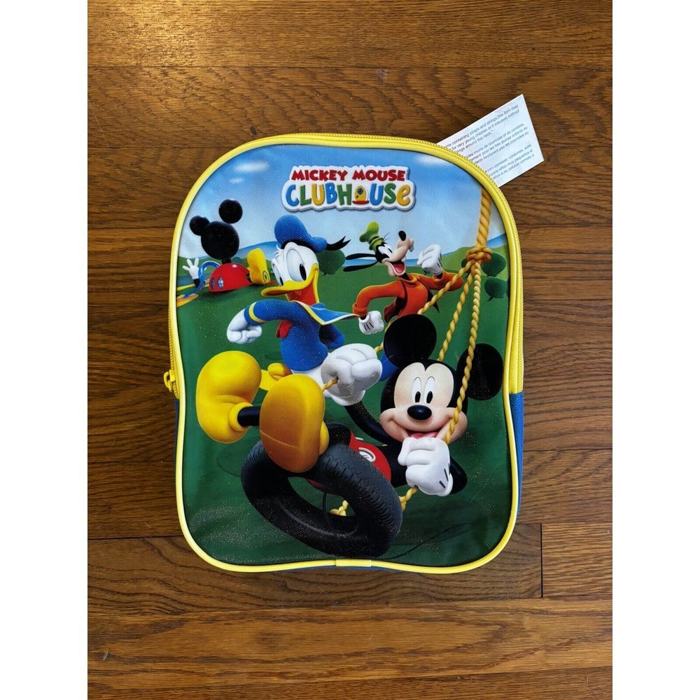 NWT Disney Mickey Mouse Club House Kids Toddler Backpack Preschool Donald Goofy